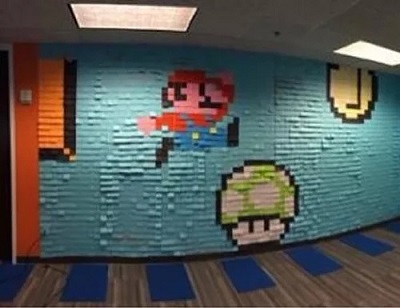 sticky note super mario