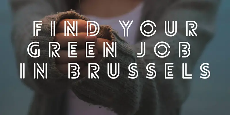 Find your green job in Brussels