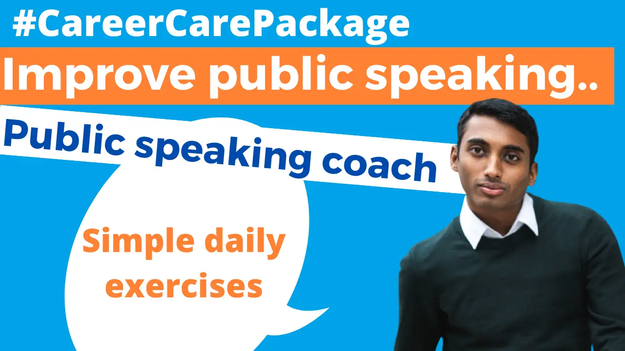 Career Care Package #161 When Brenden says that with just 3 daily exercises you can get better at public speaking, we knew we should talk.