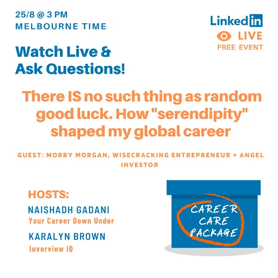 Career Care Package #113 [Nope] There IS no such thing as random good luck. How "serendipity" shaped my global career