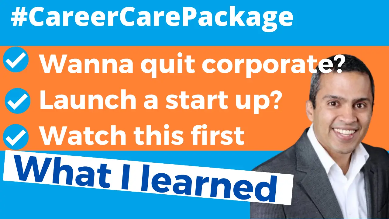 Career Care Package #167 Quitting to launch my start up was the best thing I ever did. [Discuss]