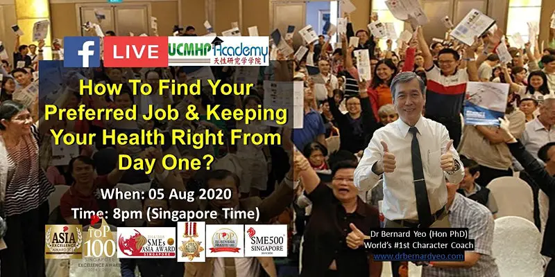 Live: How To Find Your Preferred Job & Keeping Your Health Right From Day 1