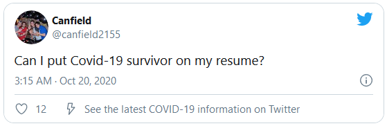 Can I put Covid-19 survivor on my resume?