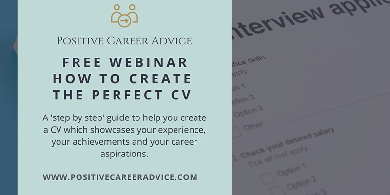 How to create the perfect CV - Positive Career Advice with Tate Recruitment