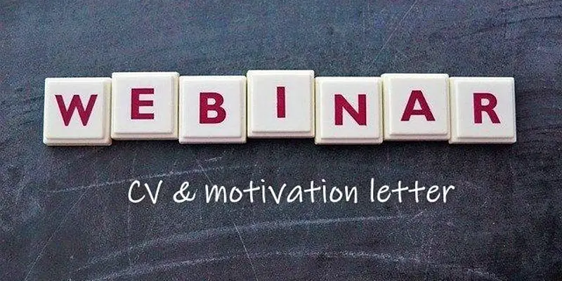 Free webinar: Writing your CV & motivation letter (10th ed)