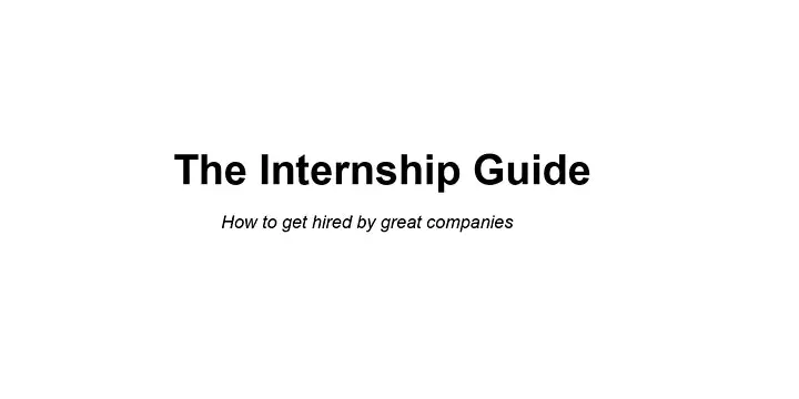 The Internship Guide