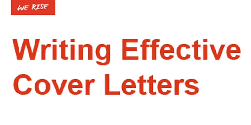 Writing an Effective Cover Letter