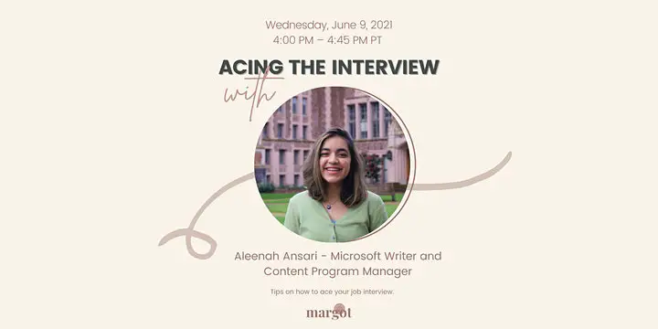 Acing the Interview with Aleenah Ansari