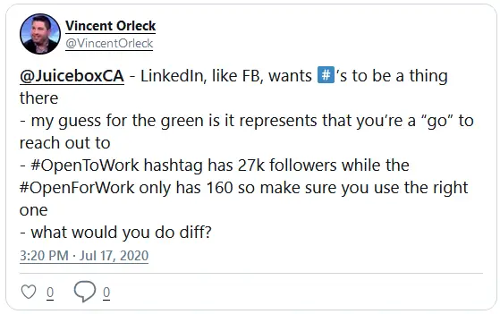 🏹 How To Show You’re Using LinkedIn To Find a Job