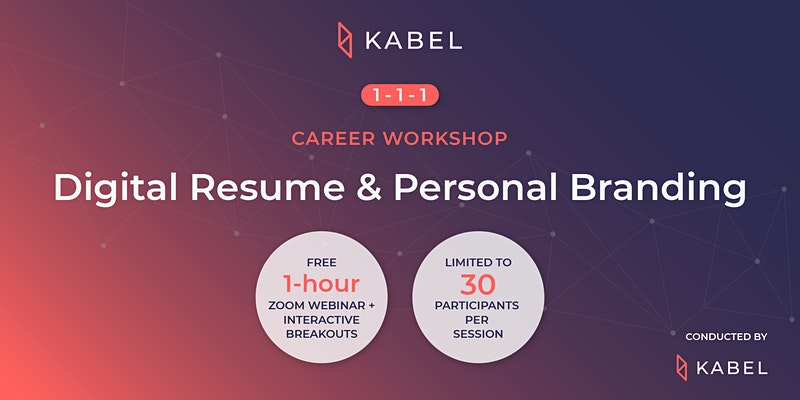 Digital Resume & Personal Branding | 1-1-1 Career Workshops
