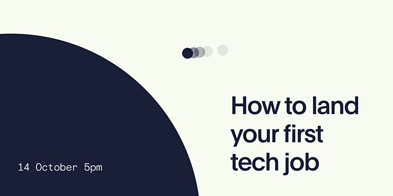 How to land your first tech job