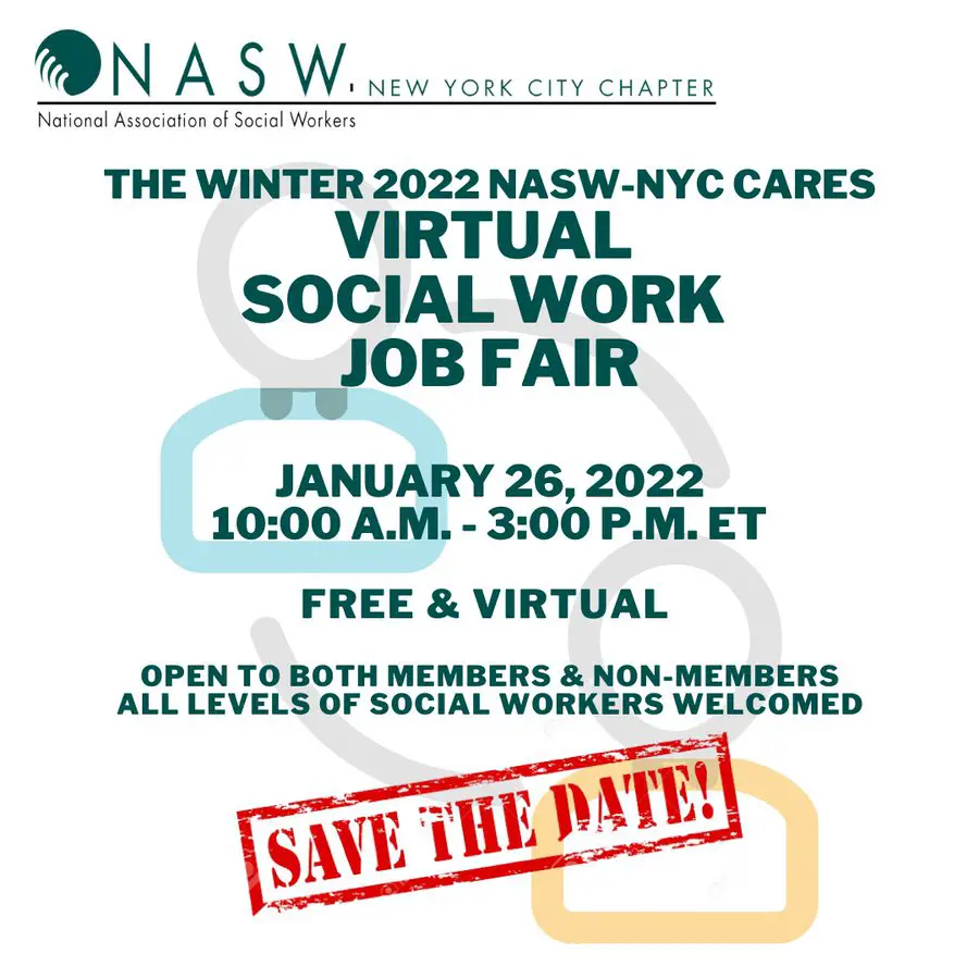 The NASW-NYC CARES Winter 2022 Virtual Social Work Job Fair