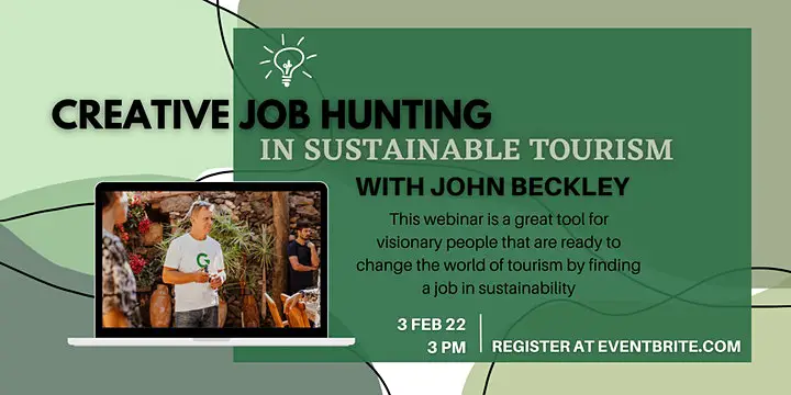Creative Job Hunting in Sustainable Tourism