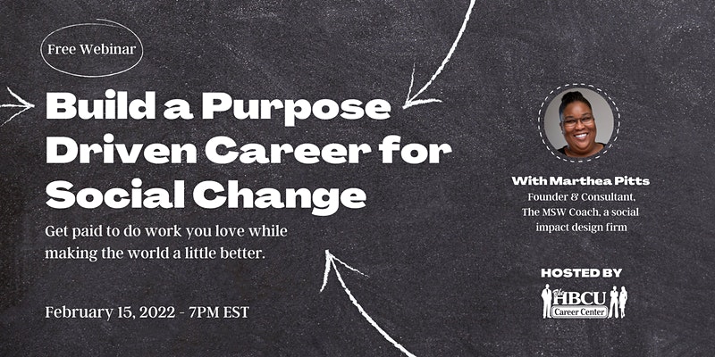 Build a Purpose Driven Career for Social Change