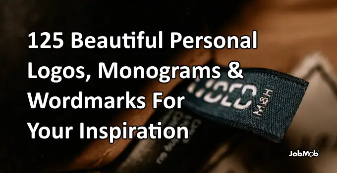 Read more about the article 👩‍🎨 125 Beautiful Personal Logos, Monograms & Wordmarks For Your Inspiration