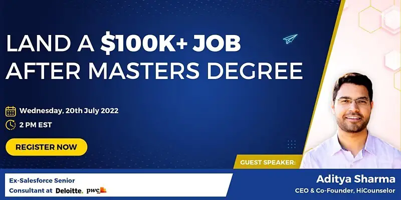 Land a $100k+ Job after Masters Degree