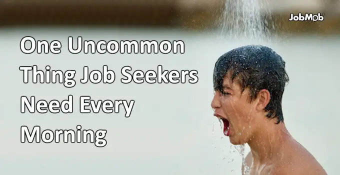 Cold shower benefits for job seekers